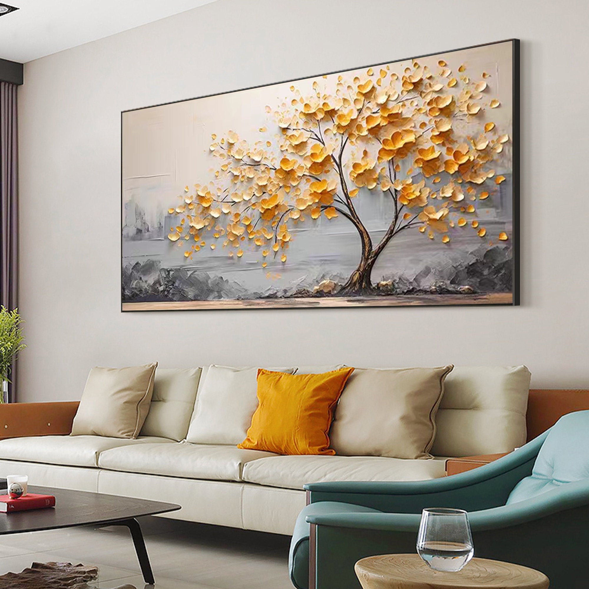 3D Impasto Tree of Life Oil Painting CZ0061 - Viral Wall Art